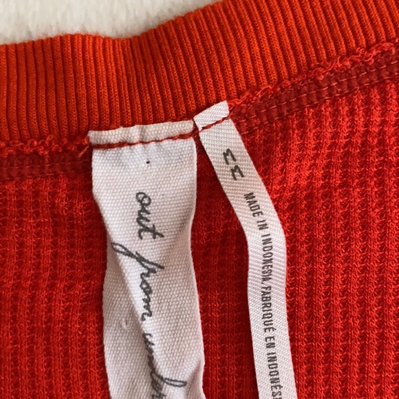 {Urban Outfitters} Out From Under | Sleeveless Ribbed Crop Top Orange (M) - Picture 3 of 13